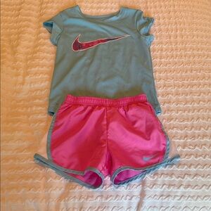 Nike Blue and Pink Kids Outfit